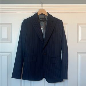 Bcbgmaxazria Women’s Navy Pinstripe Blazer